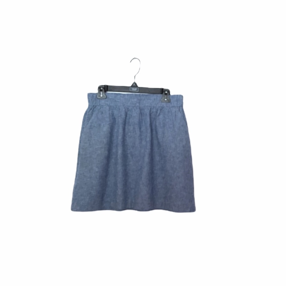 Loft Blue Linen Skirt Size Medium